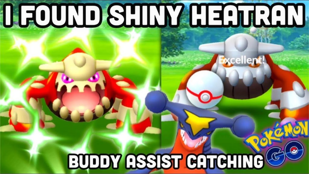 Catching Shiny Heatran day 1 in Pokemon GO | How to catch Heatran | Buddy assist catching