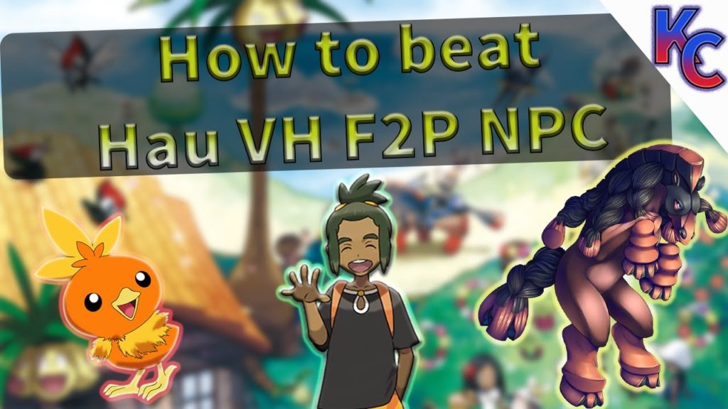How to Beat EX Hau VH with NPC F2P TEAM Pokemon masters guide ex challange