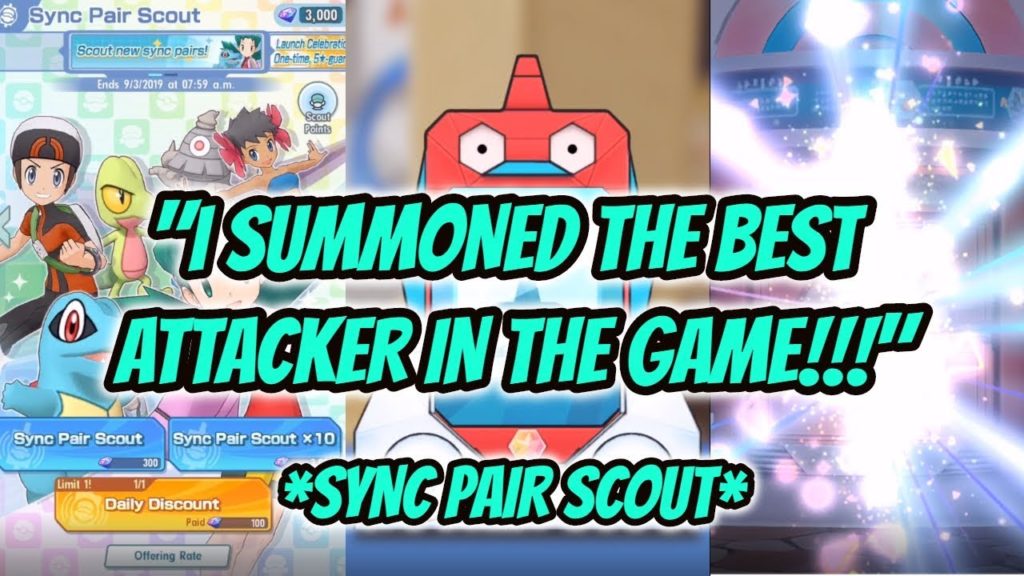 [POKÉMON MASTERS] "I SUMMONED THE BEST ATTACKER IN THE GAME!!!" *SYNC PAIR SCOUT*