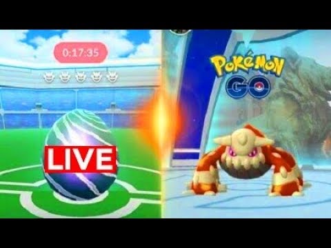 Pokemon Go Shiny Heatran(Caught) Raids Till i  Pass Out
