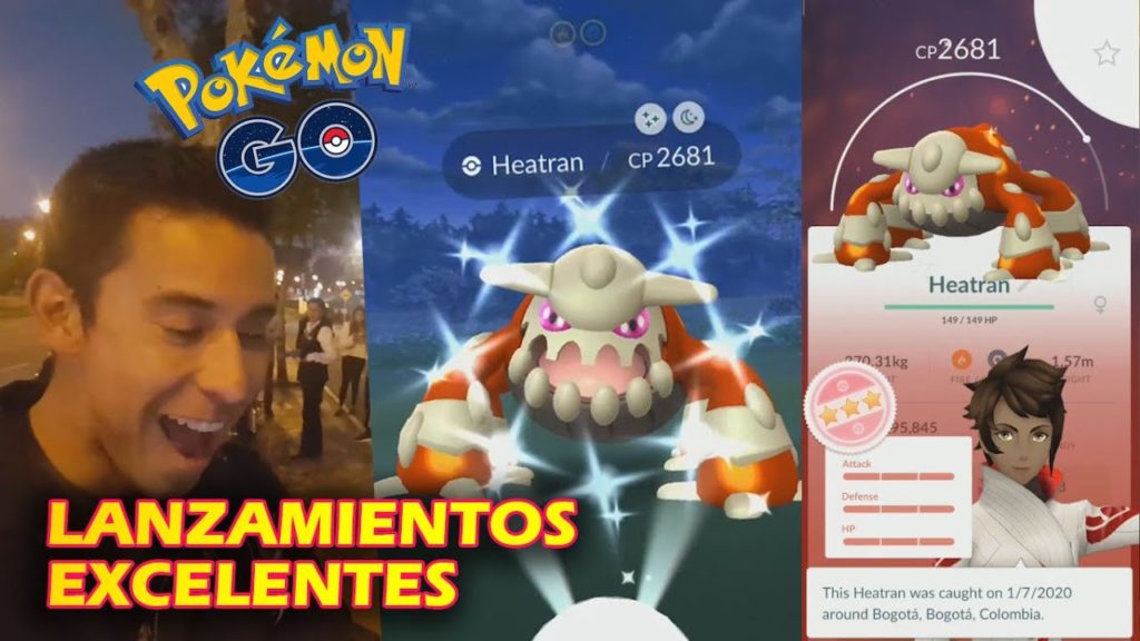 ¡INCREÍBLE! CAPTURO HEATRAN 100% IV SHINY POKÉMON GO | CAPTURO HEATRAN CON EXCELENTES | DraculVlad