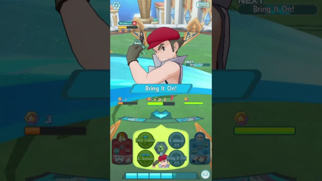 Pokemon Masters - Battle Challenge: EX Korrina - Very Hard - Co-op with NPCs - Ver. 1