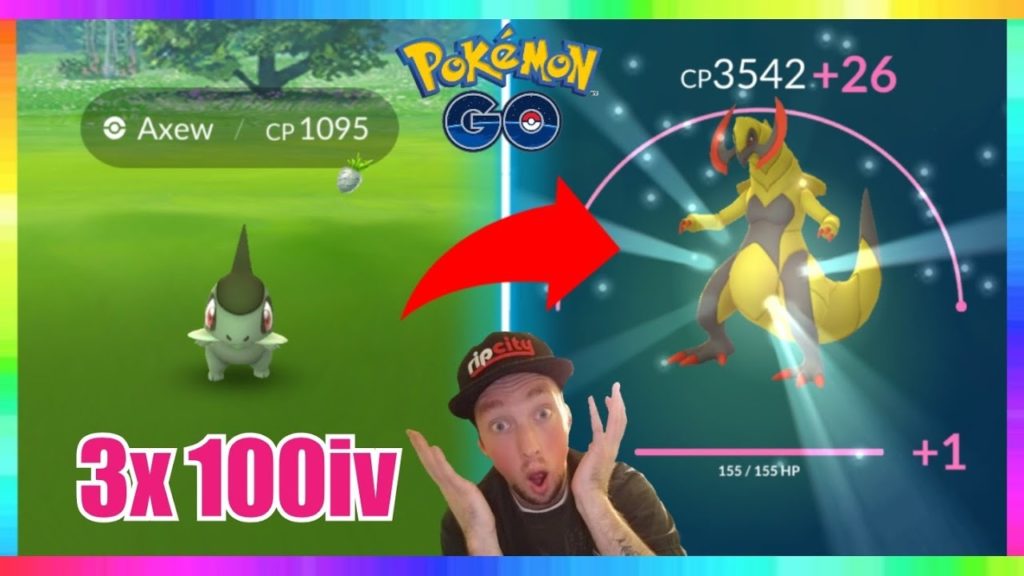 3x 100iv AXEW CAUGHT + MAXING OUT 100iv HAXORUS in Pokemon Go! ( SO MUCH CANDIES USED! )