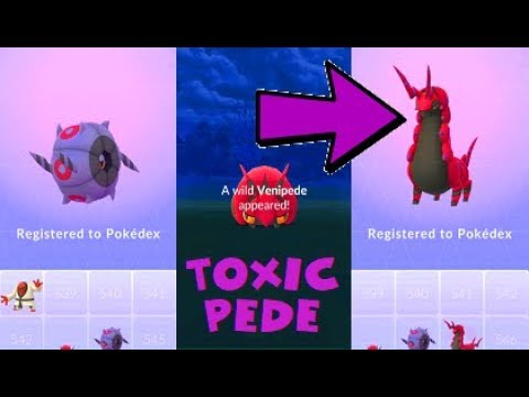 Pokemon Go Venipede Catch & Whirlipede-Scolipede Evolutions