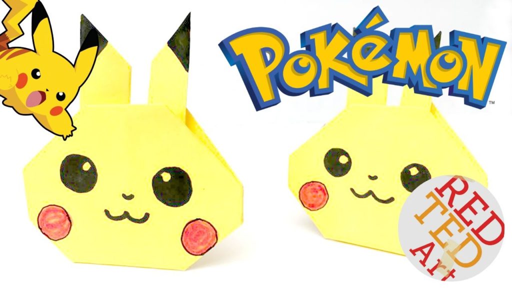 Easy Pikachu Origami - Pokemon Go DIY - Paper Crafts