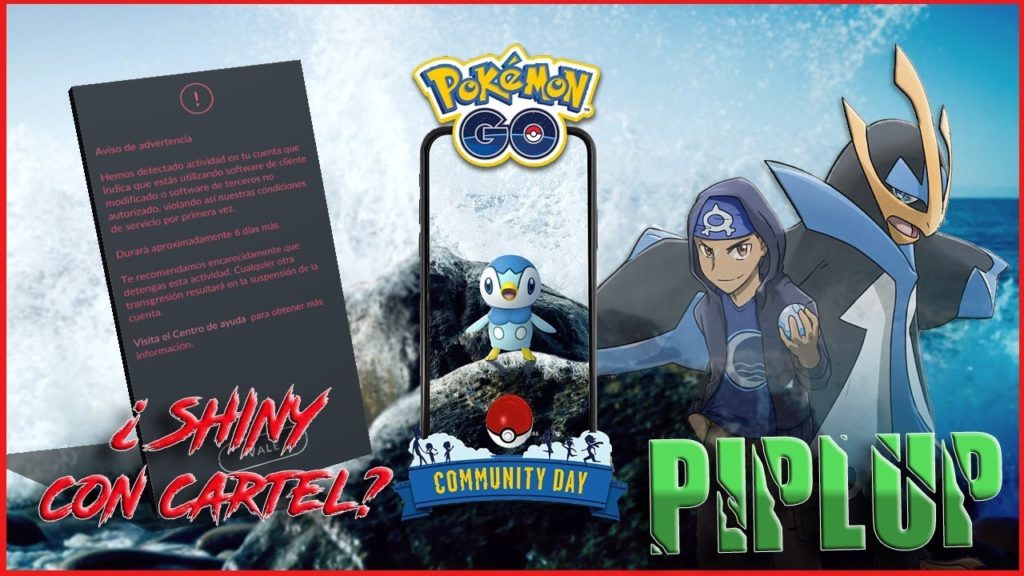 Community Day Piplup Shiny ¡puedes conseguirlo con cartel?