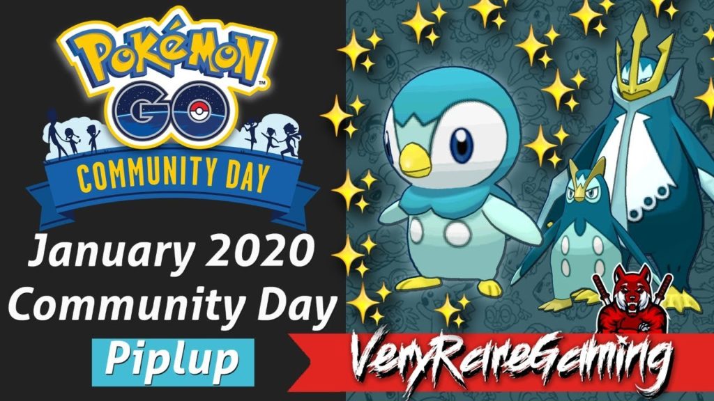 SHINY PIPLUP Community Day in Pokemon Go - January 2020 Live