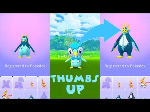 Pokemon Go Shiny Piplup-Prinplup-Empoleon Community Day