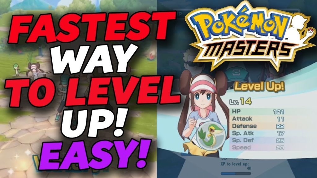 FASTEST Way To LEVEL UP In Pokemon Masters! Easy & Automatic!