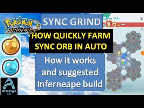 SYNC GRIND GUIDE: How to quickly farm Sync orb in auto (Flint and Infernape) | Pokemon Masters