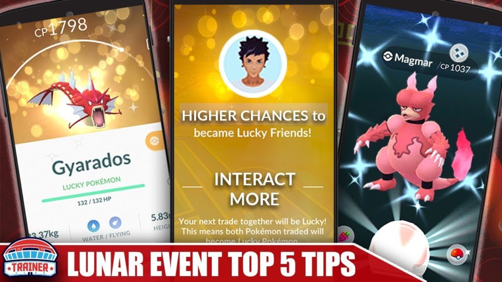 TOP 5 TIPS to MAXIMIZE THE LUNAR EVENT! SHINY GYARADOS & MAGMAR + INCREASED LUCKIES  | POKÉMON GO