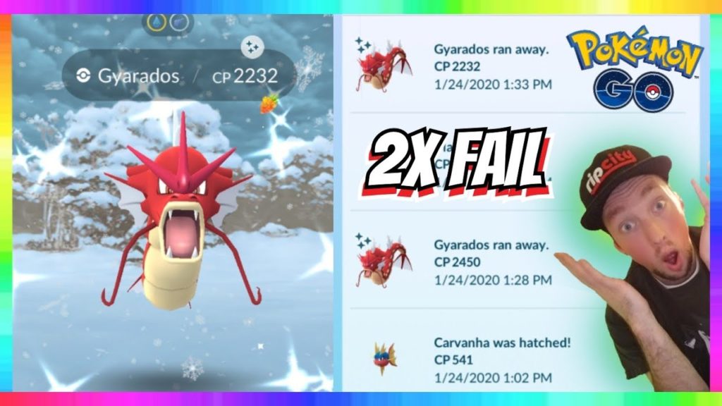 OMG! I FAILED 2x SHINY GYARADOS in Pokemon Go! Lunar New Year Event 2020
