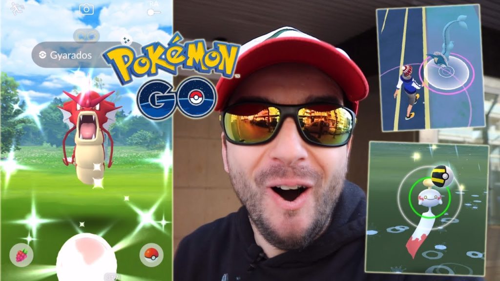 GYARADOS SHINY SALVAJE!! BESTIAL CAPTURAS ÉPICAS DURANTE EL EVENTO LUNAR! [Pokémon GO-davidpetit]