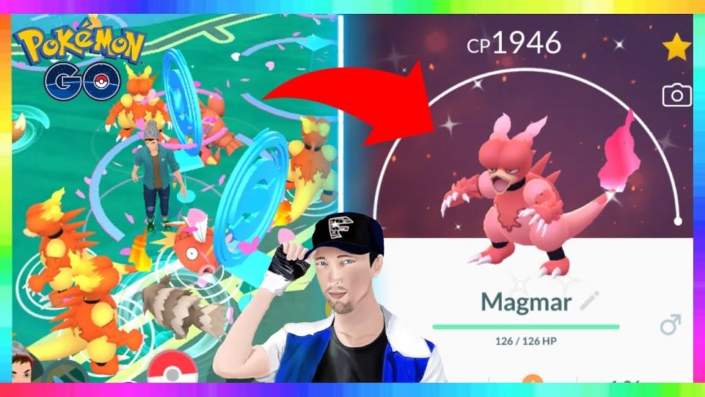 HUGE SHINY MAGMAR NEST in Pokemon Go! EASY SHINY MAGMAR!
