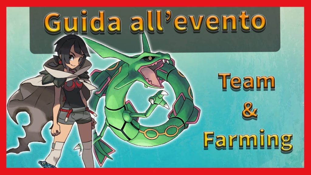 Guida all'evento Rayquaza Team farming veloce autofarming consigli Pokemon Masters ITA