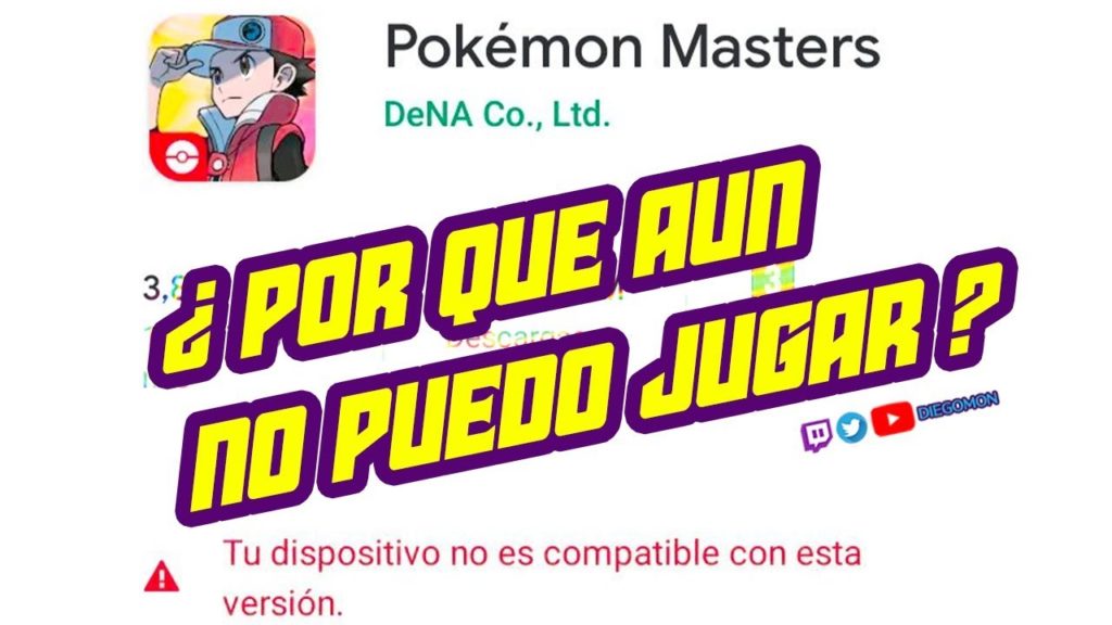 POR QUE NO PUEDO JUGAR POKEMON MASTERS ???