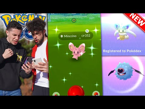 THE 45 MINUTE SHINY MINCCINO CHALLENGE! + Catching WOOBAT in Pokémon GO!