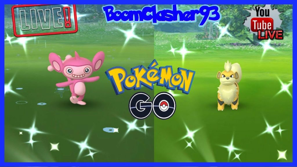 Shiny Hunting Aipom & Growlithe & Gible in Pokemon Go