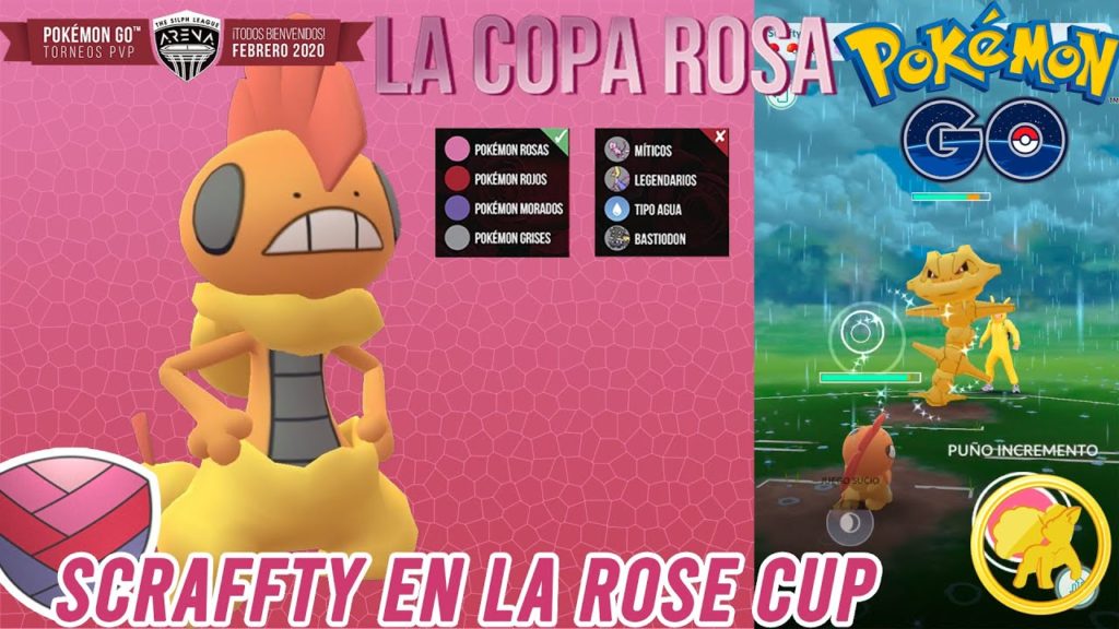 ¡Volvemos a la ROSE CUP con SCRAFTRY!-Pokémon Go PvP