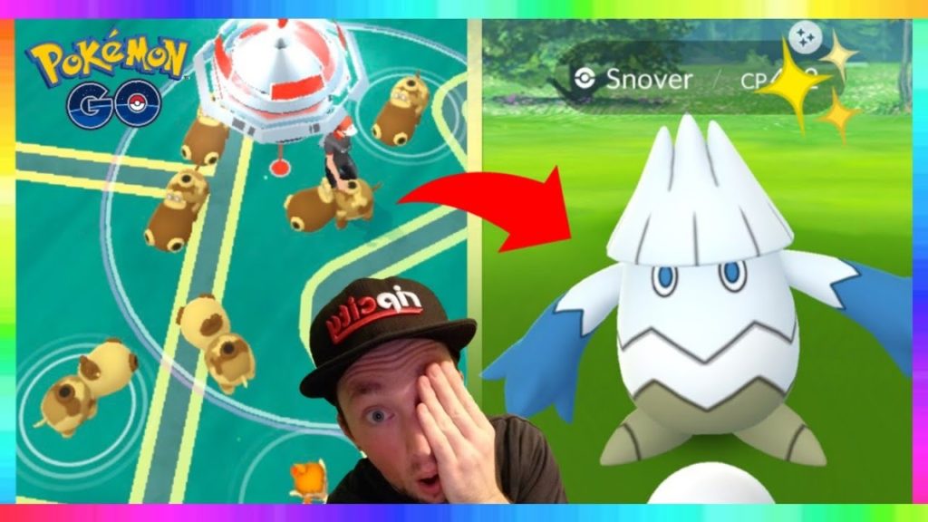 SHINY SNOVER CAUGHT at BEST NEW HIPPOPOTAS NEST IN POKEMON GO! SINNOH CELEBRATION EVENT