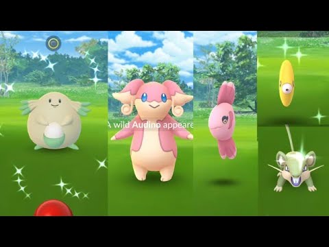 Shiny Chansey, Audino and Alomomola release in Valentines Day Pokemon Go.