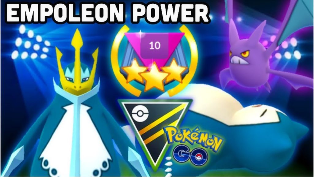 Empoleon lead in Ultra GO Battle League Rank 10 Pokemon GO | Crobat & Snorlax combo