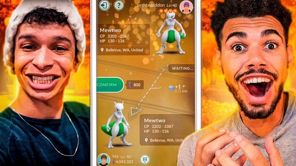 VOU DAR O MEWTWO SHINY LUCKY PRA ELE - POKEMON GO | Cris |