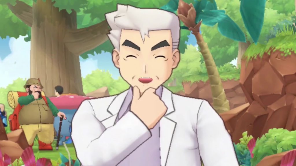 Log in to team up with Professor Oak & Mew in Pokémon Masters!