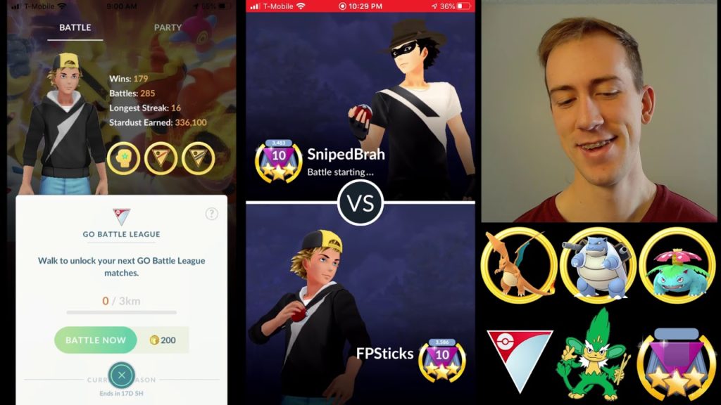 RANK 10 BATTLES USING KANTO STARTERS | Pokemon Go Battle League PvP