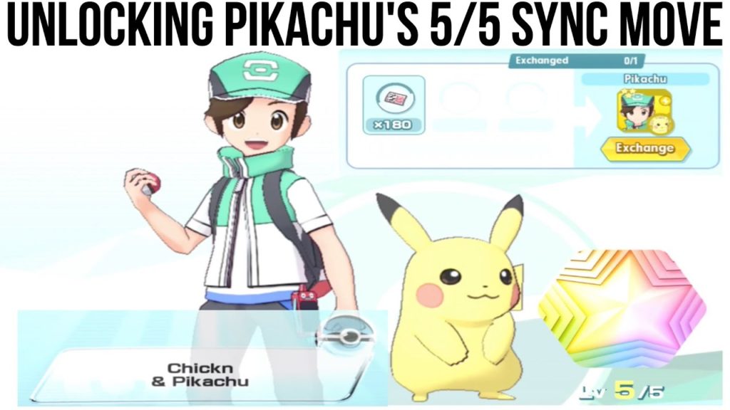 FINALLY! UNLOCKED PIKACHU'S SYNC MOVE TO BE 5/5 (MAXED) | Pokemon Masters