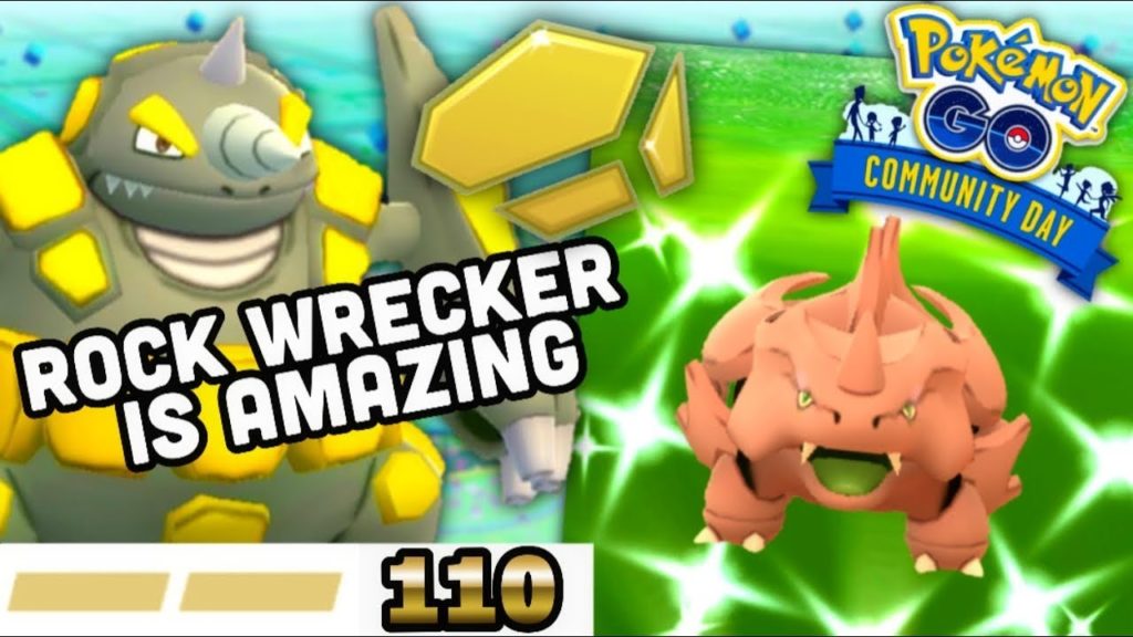 Community Day Rock Wrecker stats for Rhyperior in Pokemon GO | Shiny Rhyhorn soon
