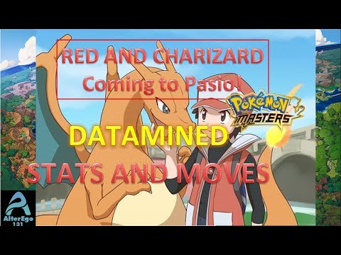 Charizard  and Red datamine analysis ITA | Pokemon Masters