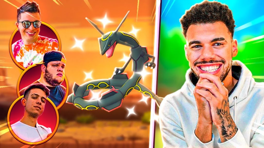 REAÇÃO DOS MEUS AMIGOS AO MEU NOVO RAYQUAZA SHINY - POKEMON GO | Cris |
