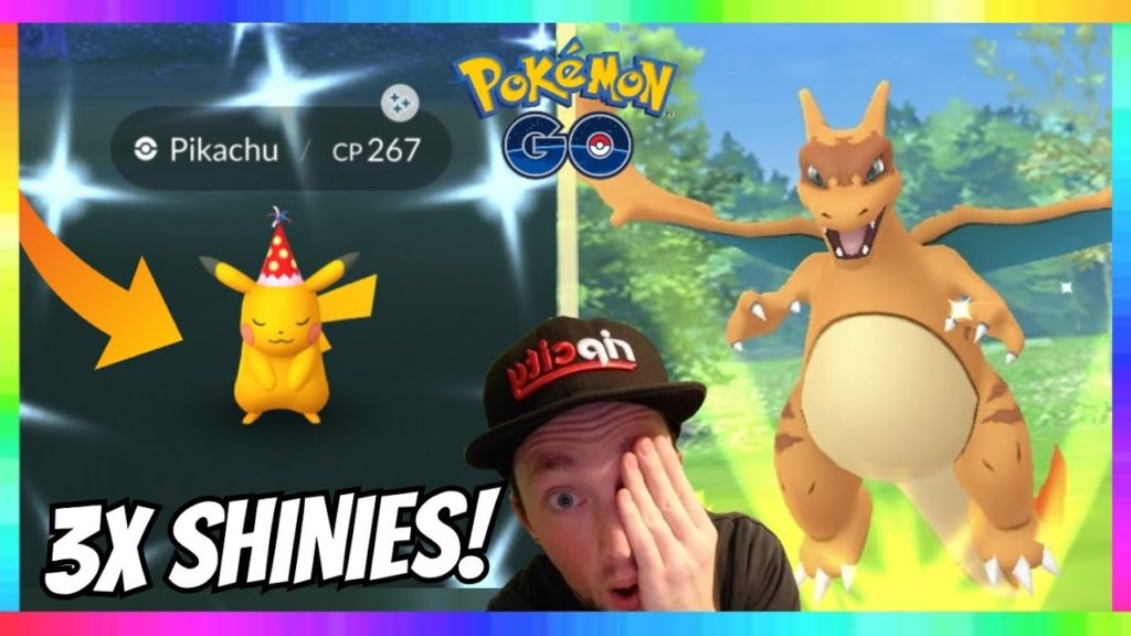 3x SHINIES CAUGHT! NEW POKEMON DAY EVENT IN POKEMON GO! NEW SHINY HAT SHINIES & CLONE POKEMON