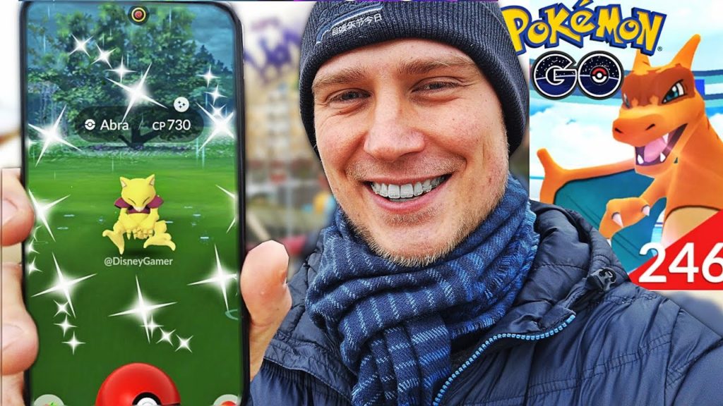 SHINY ABRA W POKEMON GO ! RAID NA CHARIZARDA-KLONA