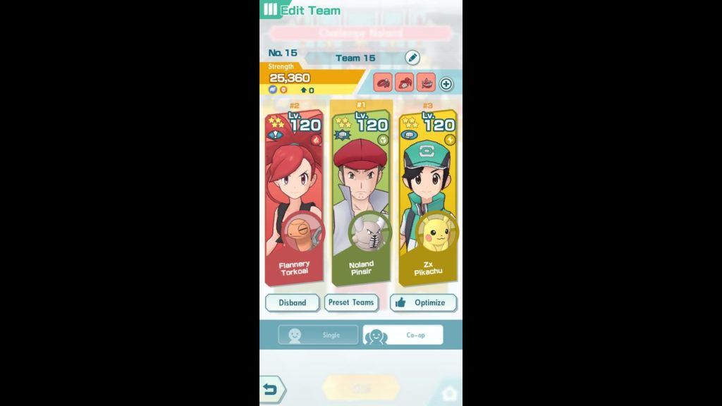 Pokémon Masters Battle Villa Co-op Challenge 1