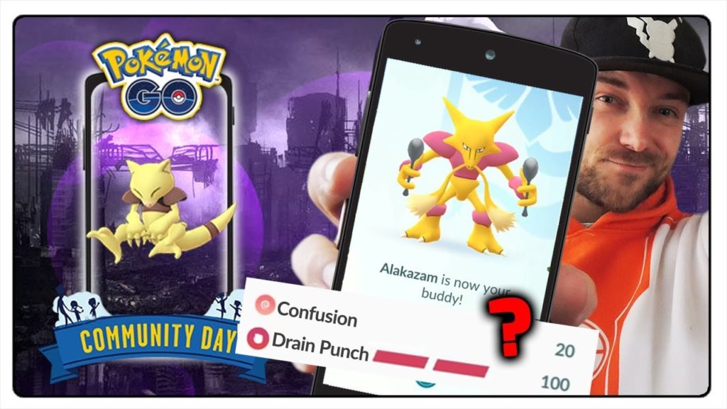 PIERWSZY POKEMON KTÓRY SIĘ LECZY W POKEMON GO?! SHINY ABRA COMMUNITY DAY!