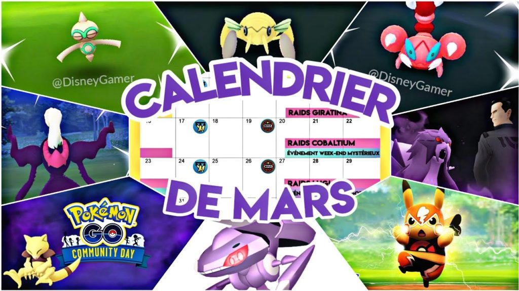 PoGo News FR - Événements Pokémon Go Mars - Shiny - Raids - Community Day - Récompense 7 Tampons