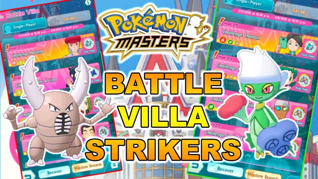 BEST STRIKERS FOR EACH STAGE OF BATTLE VILLA! | Pokemon Masters