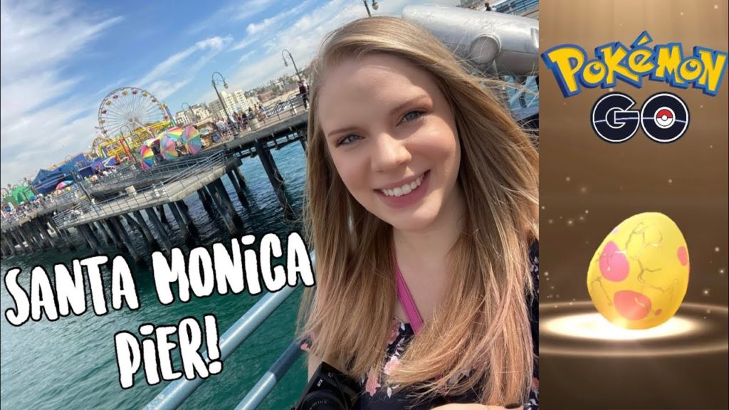 Pokémon Go at Santa Monica Pier! Hatching Party Hat 7km Eggs | California Travel Vlog