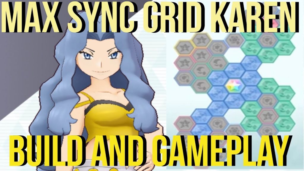 MAX SYNC GRID KAREN + HOUNDOOM: DISCUSSING BUILDS and SHOWCASING Gameplay | Pokemon Masters