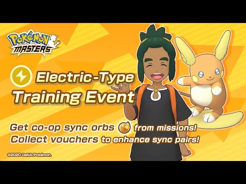 [Pokemon Masters] Co-op Electric-Type Training Event (Hard, Very Hard, Super Hard)