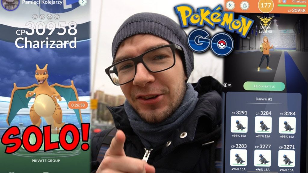 ZROBIŁEM TO! CHARIZARD RAID SOLO! POKEMON GO WARSZAWA