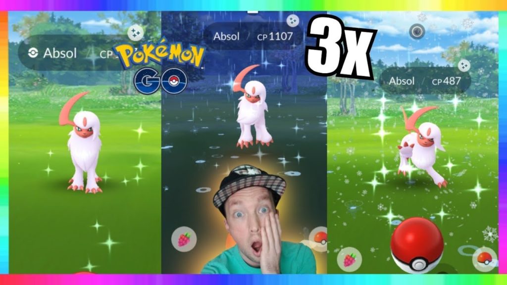 OMG! 3x SHINY ABSOL CAUGHT LIVE IN POKEMON GO! ( 6x SHINIES CAUGHT on STREAM )
