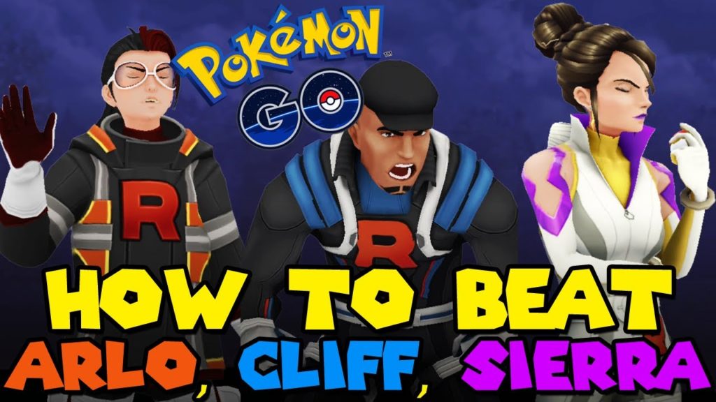 How to beat ARLO, CLIFF & SIERRA in Pokemon Go - ALL TEAM ROCKET LEADERS March