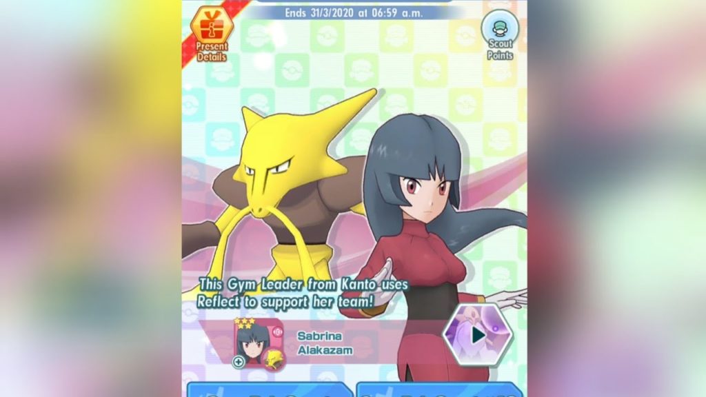 Pokemon Masters - 3000 Gem Summoning for Sabrina & Alakazam banner