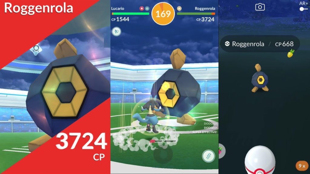 How I Get My Roggenrola Boss Raid 1 Star 精靈寶可夢 GO / Pokemon Go Game