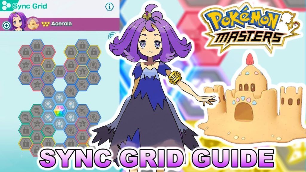 BATTLE VILLA VIABLE! ACEROLA & PALOSSAND SYNC GRID BUILD GUIDE! | Pokemon Masters