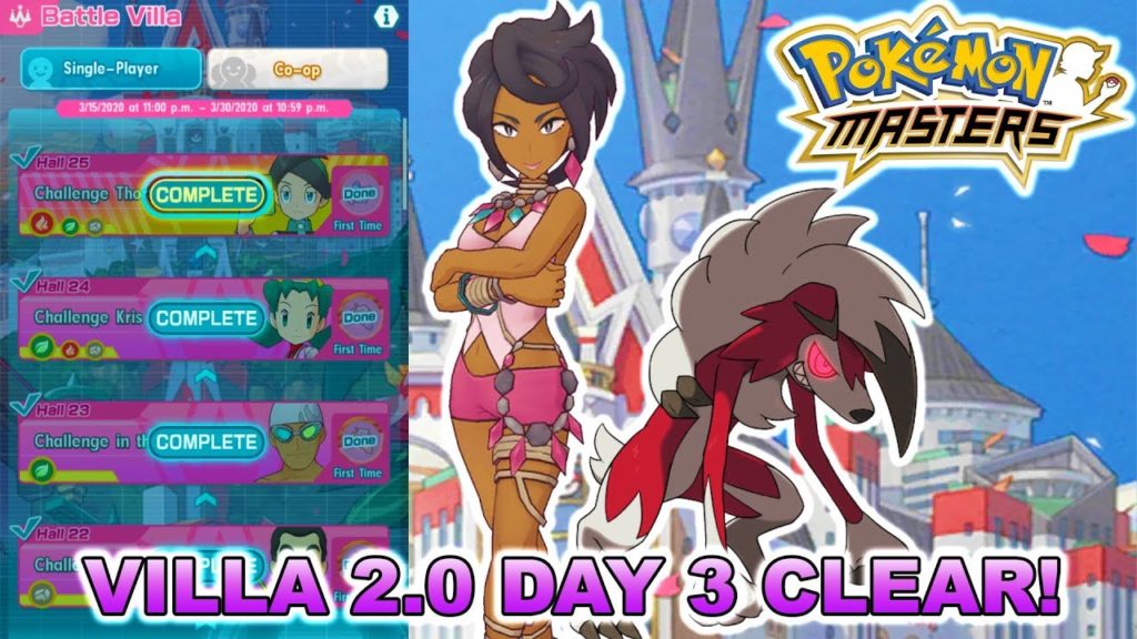 OLIVIA IS STILL QUEEN! BEATING BATTLE VILLA DAY 3! | Pokemon Masters