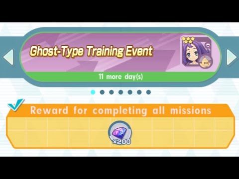 Pokémon Masters Ghost-Type Training Event CLEAR + Item Exchange!!!